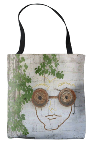Crazy Loco Guy Wearing Goggles All Over Printed Tote Bag